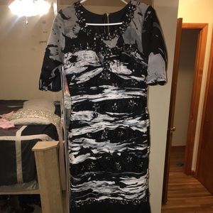 Chiffon black bridesmaid dress size 10